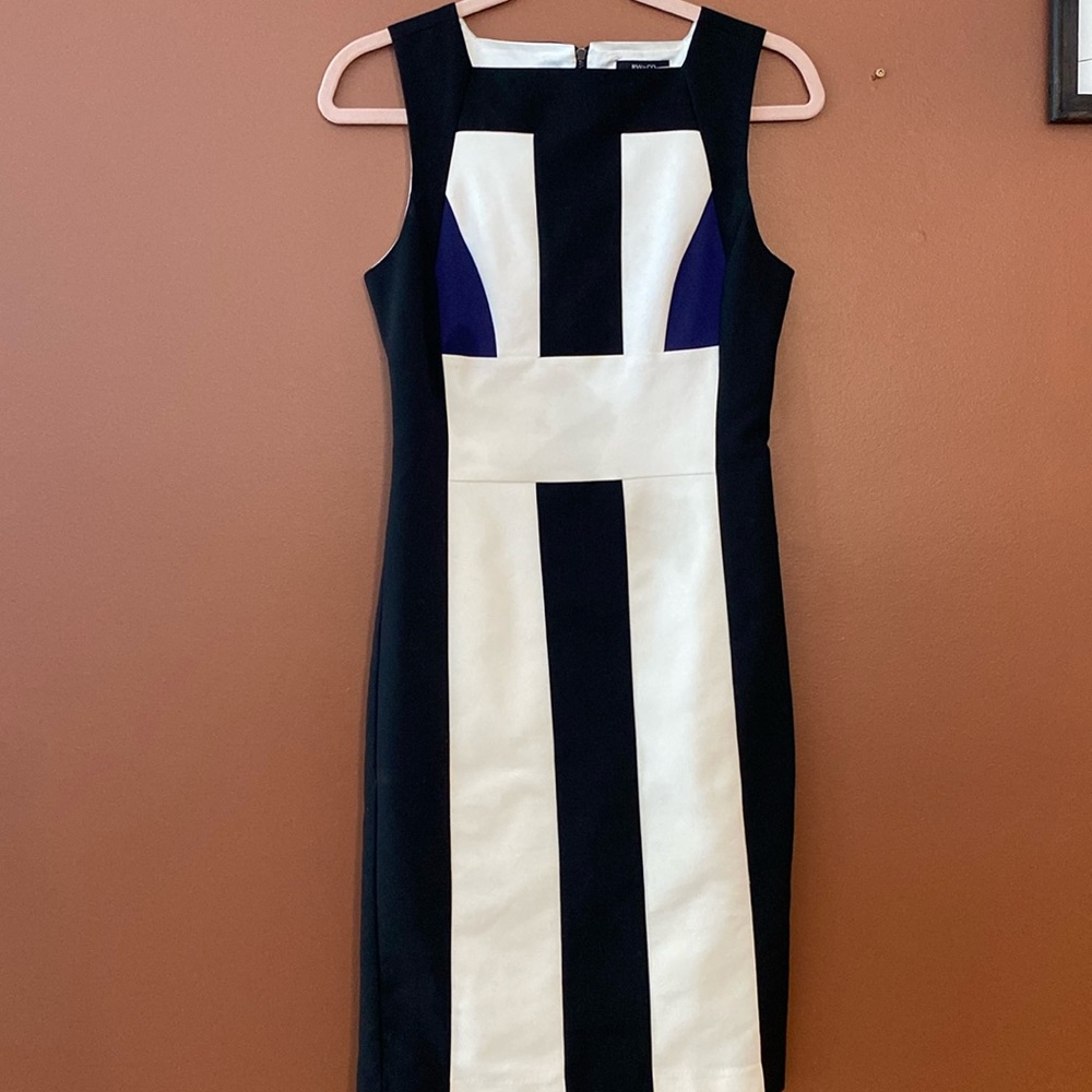 RW & Co. beautiful sheath dress in size 2.  Fully lined with block colors.